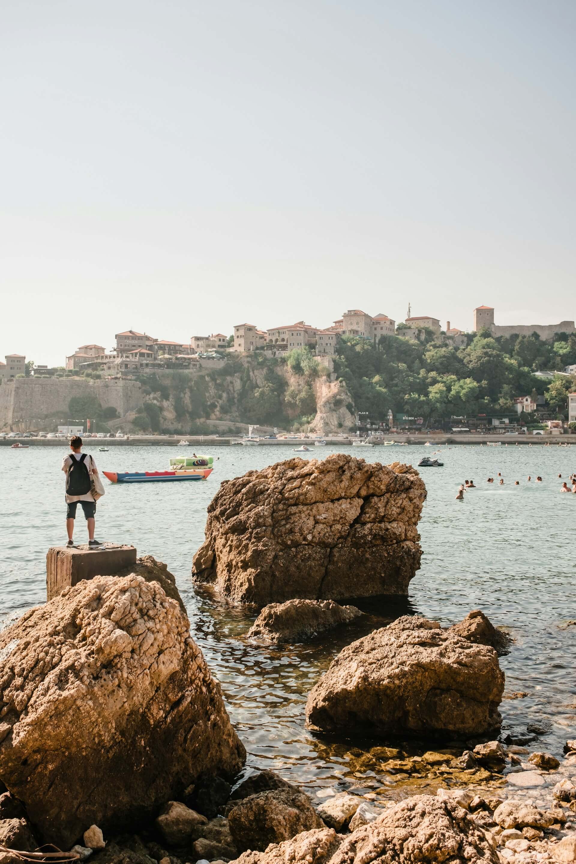 Ulcinj panorama from the sea